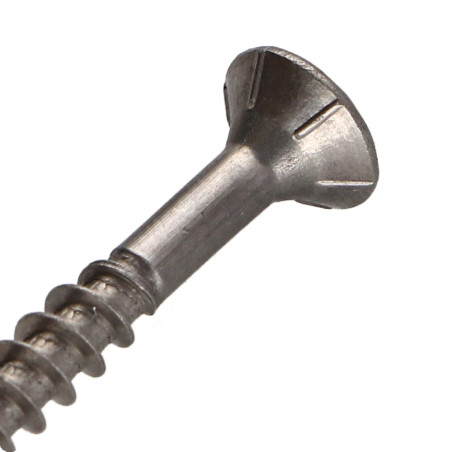 1 x TEKOR houtschroeven RVS A2 gefreesde kop kartel TORX T10 3X45 bedraad op 30 anti-splijtpunt type 17 cut microschroeven