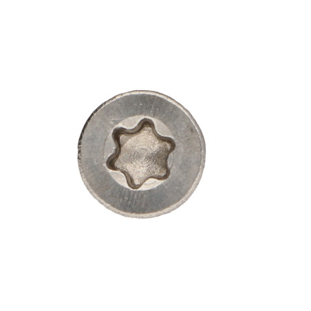 1 x TEKOR houtschroeven RVS A2 gefreesde kop kartel TORX T25 5X25 bedraad op 18 anti-splijtpunt type 17 cut