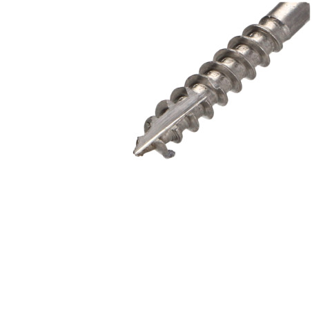 1 x TEKOR houtschroeven RVS A2 gefreesde kop kartel TORX T25 5X25 bedraad op 18 anti-splijtpunt type 17 cut