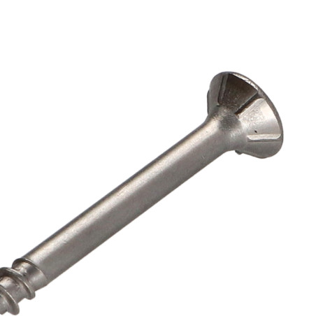 1 x TEKOR houtschroeven RVS A2 gefreesde kop kartel TORX T25 5X80 bedraad op 50 anti-splijtpunt type 17 cut