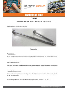 TEKOR houtschroeven RVS A2 gefreesde kop kartel TORX T25... 2