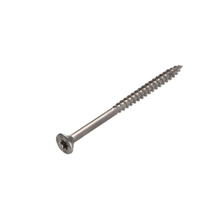 1 x TEKOR houtschroeven RVS A2 gefreesde kop kartel TORX T25 5X60 bedraad op 35 anti-splijtpunt type 17 cut