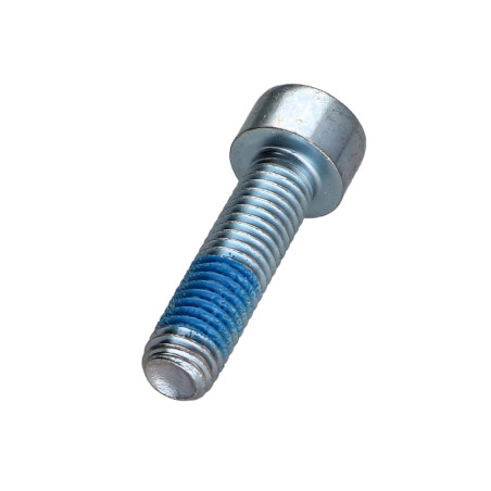 1 x Metalen schroeven CHC BTR M8X30 Klasse 8.8 sleutel van 6 Wit verzinkt staal Remdraad