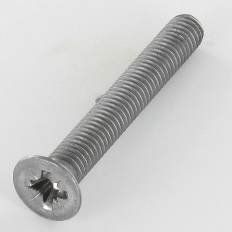 1 x Metalen schroeven gefreesde kop Pozi PZ7 M5X55 Ruw staal