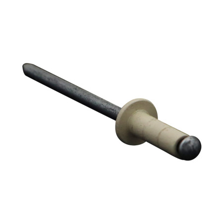 1 x Multigrip blindklinknagels Aluminium Staalstaaf TRS 4X12 RAL1013 parelwit