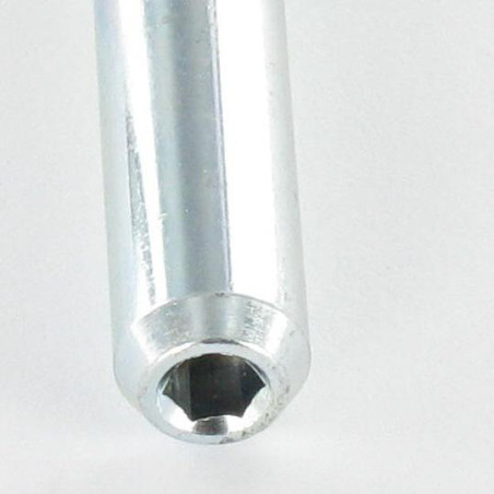 1 x Splitpen cilindrisch afgetapt 9X53 bedraad op M6X27 sleutel van 4 Wit verzinkt staal