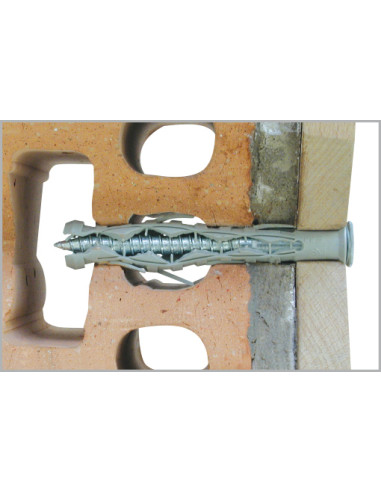1 x Slagpluggen lang Nylon 8x80 + Schroeven...