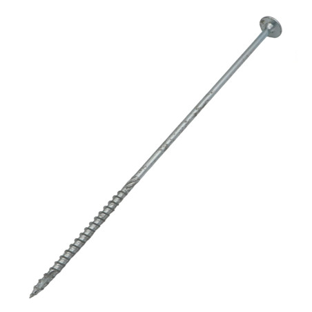 1 x Agglo houtschroeven schijfkop TORX T40 8X300 roest Wit verzinkt staal