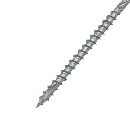 1 x Agglo houtschroeven schijfkop TORX T40 8X300 roest Wit verzinkt staal