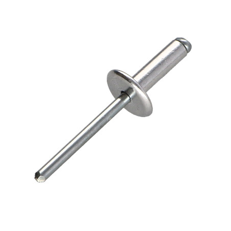 1 x Blindklinknagels Aluminium stang stål 5X12 kop EXTRA Groot
