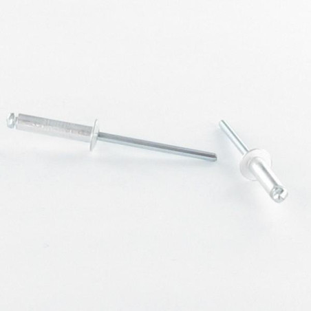1 x Volledig stalen blindklinknagel 6X25 kop plat