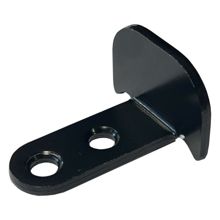 1 x Schuine afschuining voor luik-espagnolette 25 mm Zwart