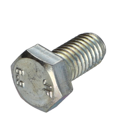 1 x Metalen schroeven zeskantkop TH M8X20 Klasse 6.8 Wit verzinkt staal