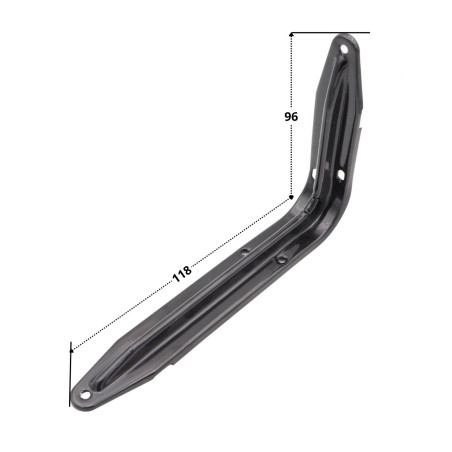 1 x Plankbeugel 96X118 Zwart