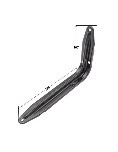 1 x Plankbeugel 167X280 Zwart