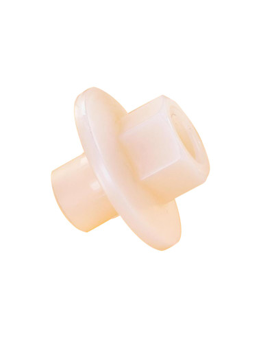 1 x Moer schouder M12 natuurlijk nylon