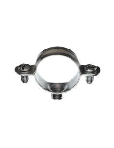 Metalen slangklem M7X150 diameter 45 Wit verzinkt staal