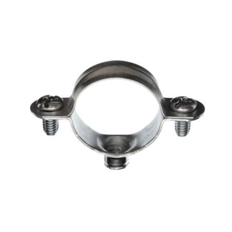1 x Metalen slangklem M7X150 diameter 10 Wit verzinkt staal