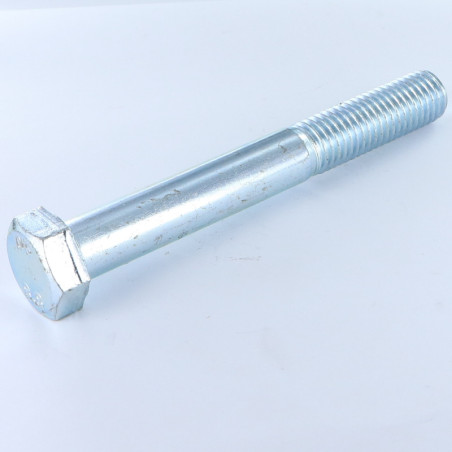 1 x Gedeeltelijke schroefdraad van het bout zeskantkop TH M16X120 Klasse 8.8 Wit verzinkt staal