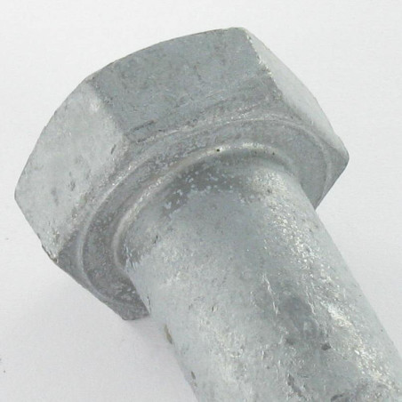 1 x Gedeeltelijke schroefdraad van het bout zeskantkop TH M16X60 Klasse 8.8 Ruw staal GEOMET 500A