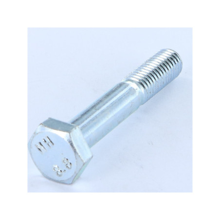 1 x Gedeeltelijke schroefdraad van het bout zeskantkop TH M10X80 Klasse 8.8 Zing cr3 96 hbs roest vrij rood