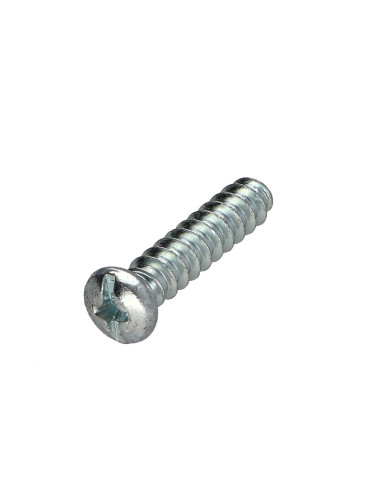 1 x Euroschroef bol cilinderkop Pozi 6X53 Wit...