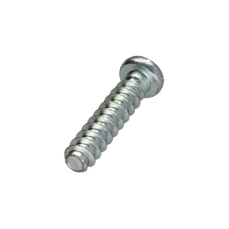 1 x Euroschroef bol cilinderkop Pozi met split 6X27 kopdiameter 9.5 Wit verzinkt staal to