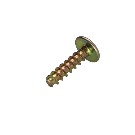 1 x Euroschroef brede ronde kop Pozi 4X16 FR kopdiameter 8.5 Bichromaat