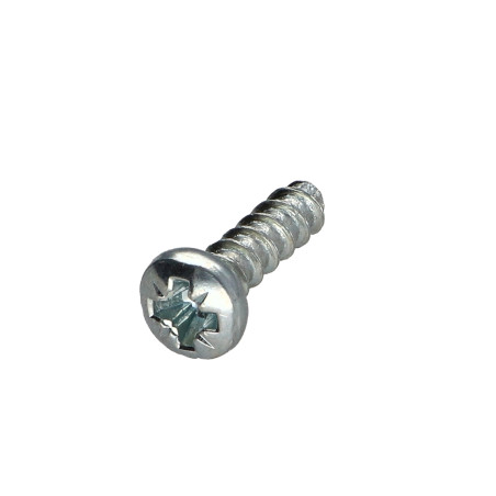 1 x Euroschroef bol cilinderkop Pozi 6X20 kopdiameter 10.5 Wit verzinkt staal to