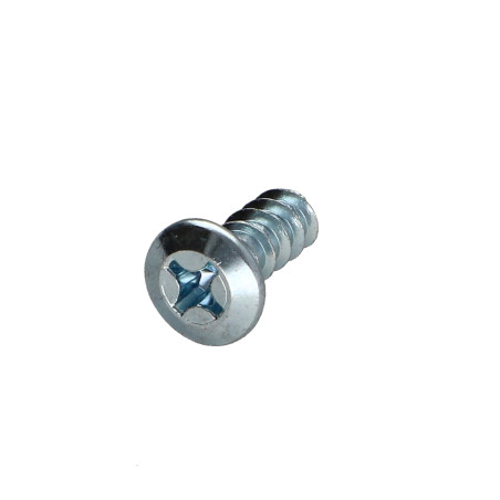 1 x Euroschroef brede ronde kop phillips 6,5X16 Wit verzinkt staal
