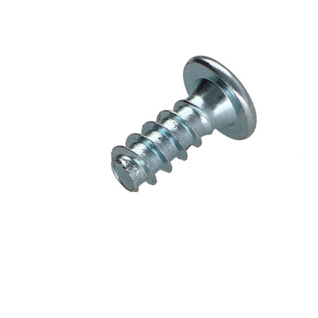 1 x Euroschroef brede ronde kop phillips 6,5X16 Wit verzinkt staal