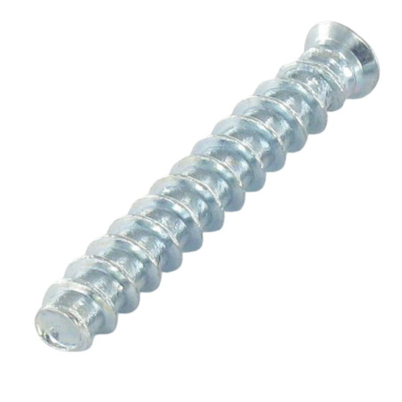 1 x Euroschroef gefreesde kop Pozi 6X20 kopdiameter 10 Wit verzinkt staal to