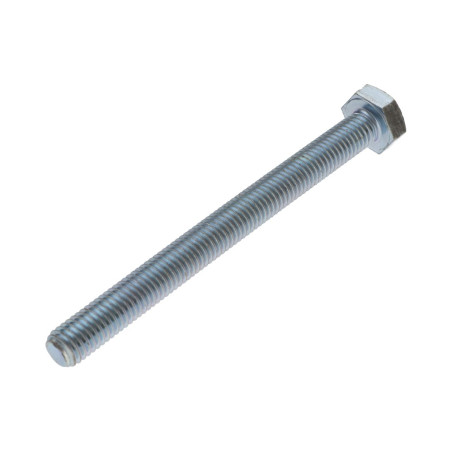 1 x Metalen schroeven zeskantkop TH M14X120 klasse 10.9 Wit verzinkt staal