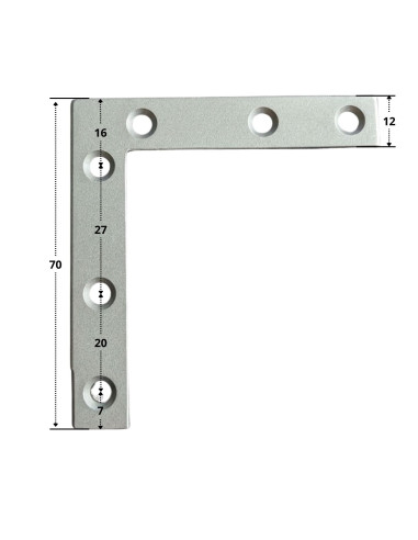 1 x Drukplaten plat versteviging uiteinde...