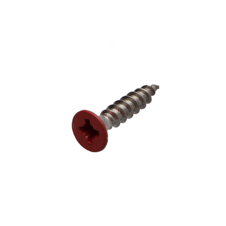 1 x Agglo houtschroeven RVS A2 gefreesde kop Pozi 4X20 RAL3000