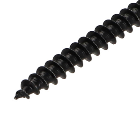 1 x Agglo houtschroeven RVS A2 Zwart gefreesde kop Pozi 4X35