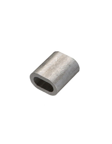 1 x Krimphuls Aluminium voor kabel textielkern...