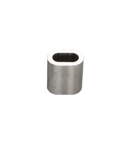 Krimphuls Aluminium voor kabel textielkern diameter 6 en... 2