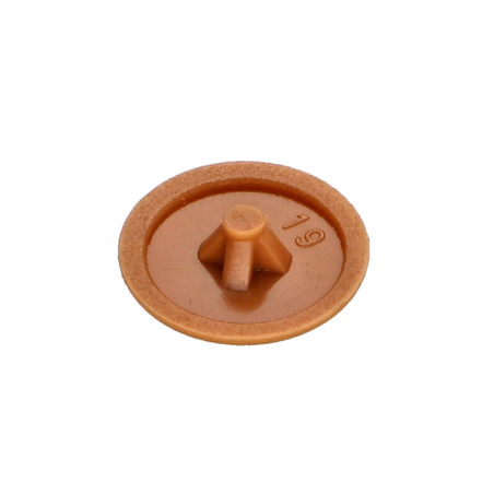 1 x Schroefkopafdekking Polietileno Pozi PZ7 kopdiameter 12 RAL8001 bruin