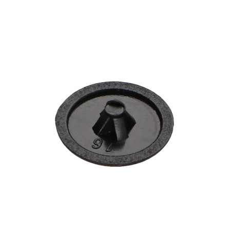1 x Schroefkopafdekking Polietileno Pozi PZ7 kopdiameter 12 RAL9005 donker zwart
