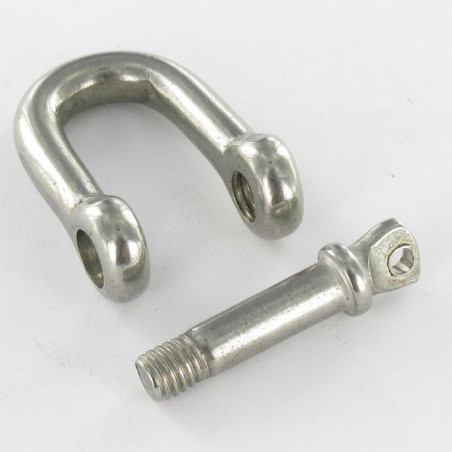 1 x Harpsluiting Rechts to Oogschroef to oog A4 RVS diameter 4