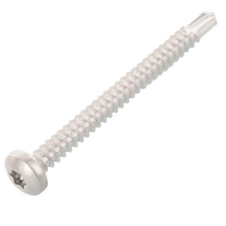 1 x Zelfborende schroef cilindrische kop 4.8X70 TORX T25 RVS AISI 410