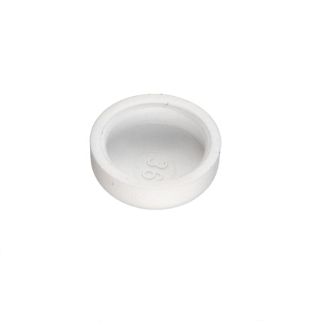 1 x Schroefdop bol cilinderkop Schroeven diameter ST4.8 Polietileno RAL9010 zuiver wit