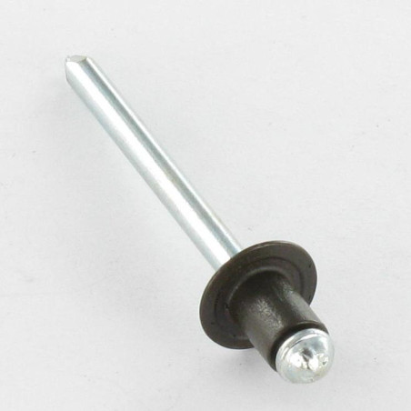 1 x Blindklinknagels Aluminium stang stål 4.8X6 Standaard ronde kop RAL8014 sepia bruin
