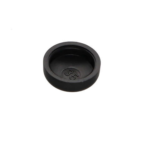 1 x Schroefdop bol cilinderkop Metaalplaatschroef DE4.8 Polietileno RAL9005 donker zwart