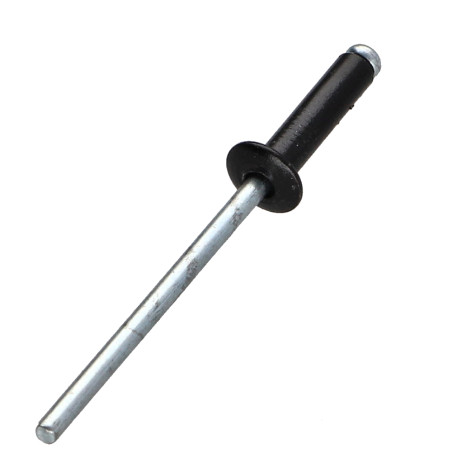 1 x Blindklinknagels Aluminium stang stål 4X14 spandikte 8 to 10 Standaard ronde kop Zwart