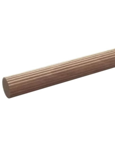 1 x Geribbelde houten pin diameter 16 lengte 1...