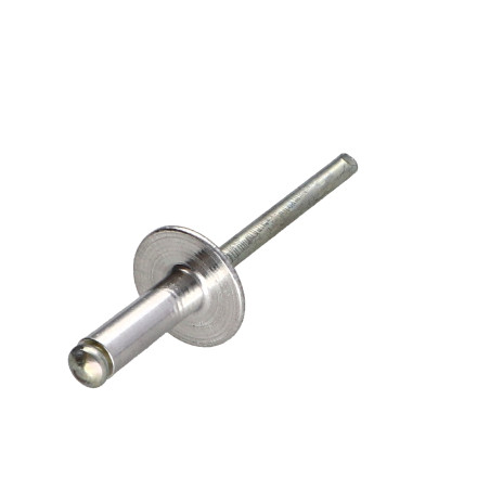 1 x Blindklinknagels Aluminium stang stål 4.8X12 spandikte 5 to 7 brede kop ALX