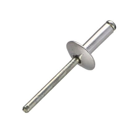 1 x Blindklinknagels Aluminium stang stål 4.8X12 spandikte 5 to 7 brede kop ALX