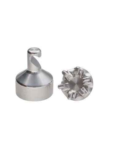 1 x Haak decoratief Aluminium met bevestiging...